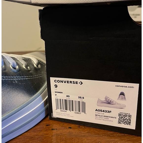 CONVERSE Women’s Chuck Taylor All Star Sparkle Oxford Sneakers - Picture 9 of 9